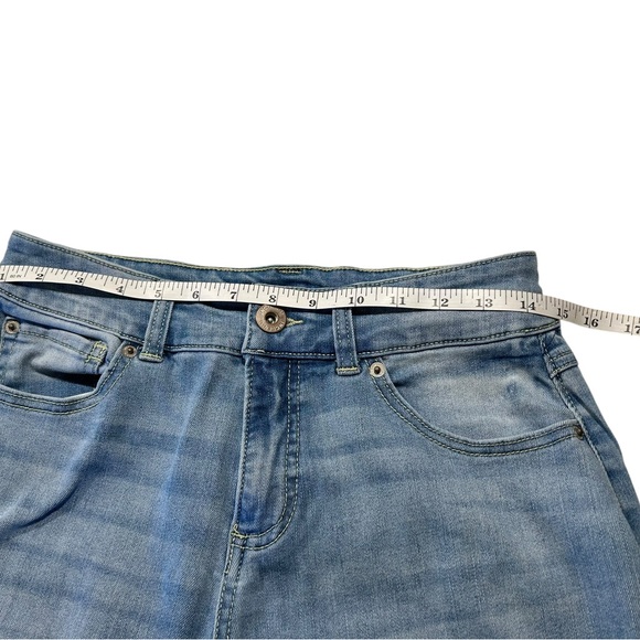 INCDenim boyfriend distressed jeans with animal hide design patches - Picture 9 of 12